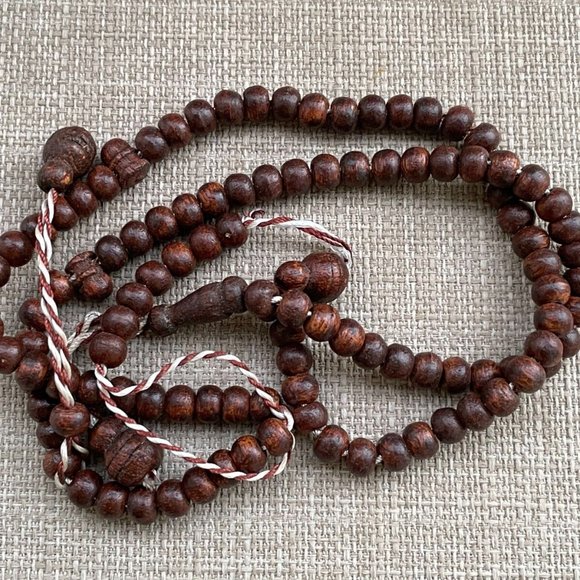 Tasbeeh Handmade Real Wood Dark Brown Beads Islamic Religious Beads Prayer Beads - Picture 5 of 10